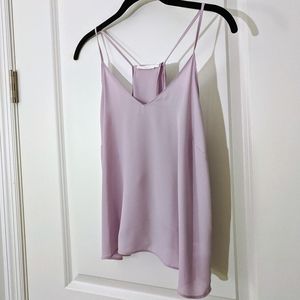 NWOT Francesca's Lilac Light Purple Flowy Tank Top